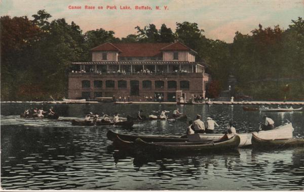 Canoe Race on Park Lake