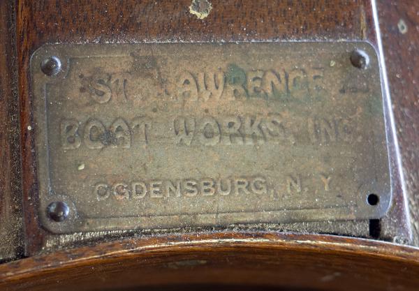 St. Lawrence Boat Works tag