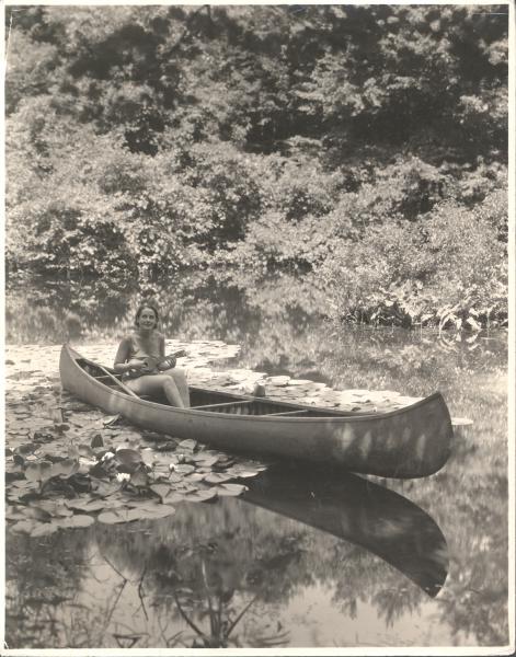 Playing Ukulele Amongst the Lilies