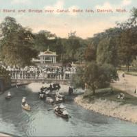 Canoes, Band Stand and Bridge